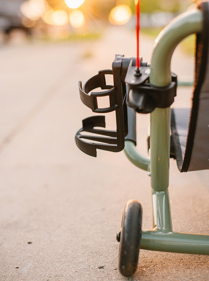 Bottle Holder and Grey Flag