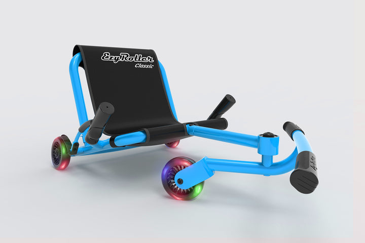 EzyRoller Classic Aqua Blue con ruedas LED - Edición limitada