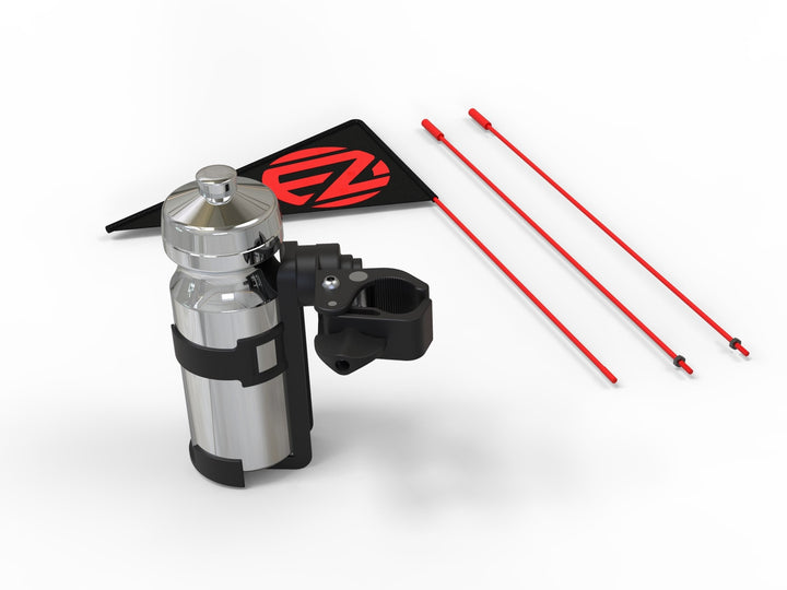 Bottle Holder and Grey Flag