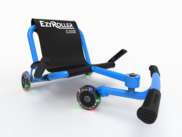 EzyRoller Classic Aqua Blue avec roues LED - Édition limitée