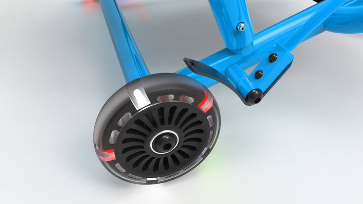 EzyRoller Classic Aqua Blue avec roues LED - Édition limitée