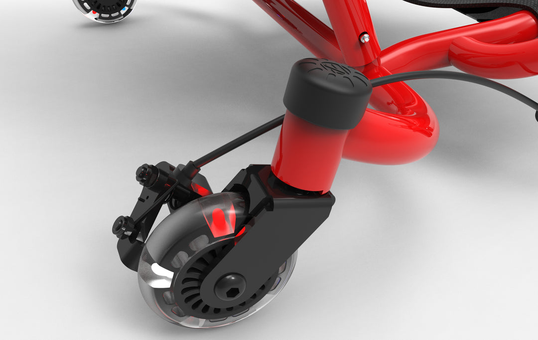 EzyRoller Spinner Red with LED Wheels