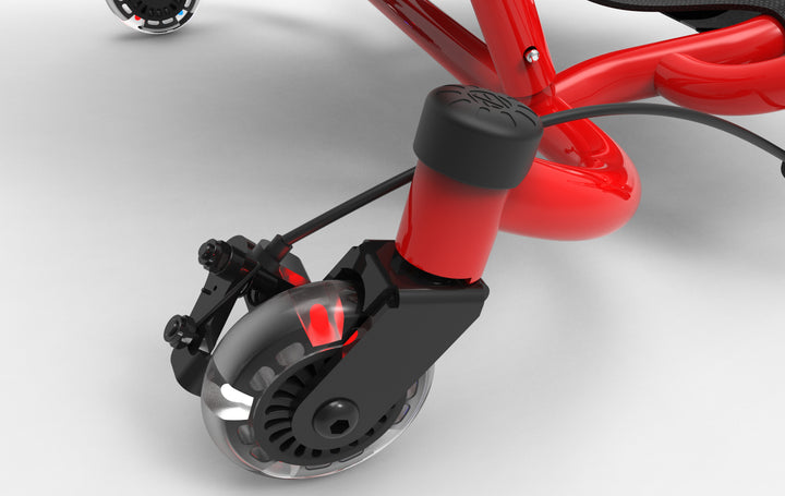 EzyRoller Spinner Red with LED Wheels