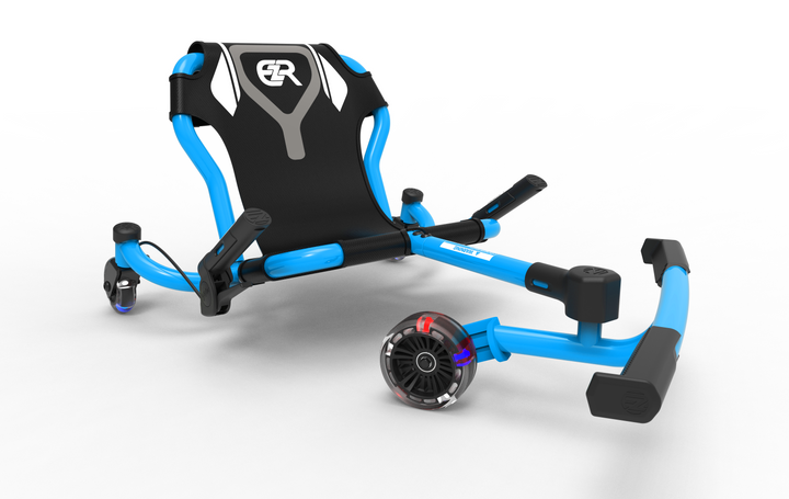 EzyRoller Spinner Aqua Blue with LED Wheels