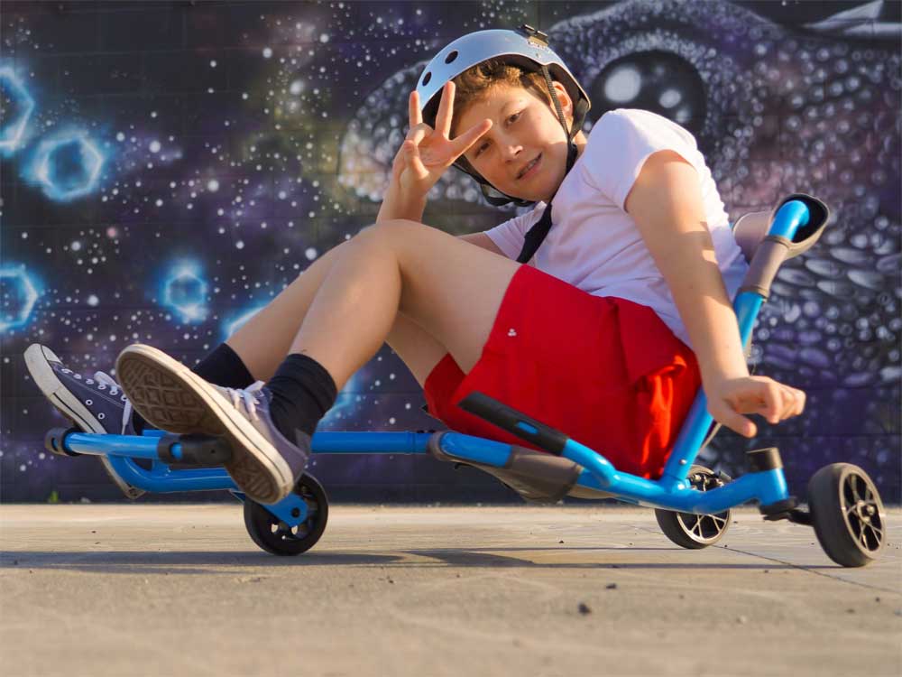 Ezy Roller Classic Kids Snake Drive No Pedal Adjustable Steel Frame Trike  Kart