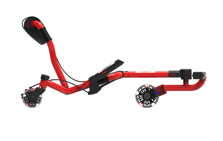 EzyRoller Spinner Red with LED Wheels