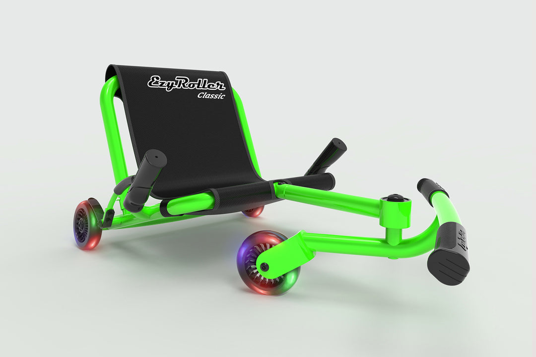 EzyRoller Classic Lime Green with LED wheels - Limited Edition
