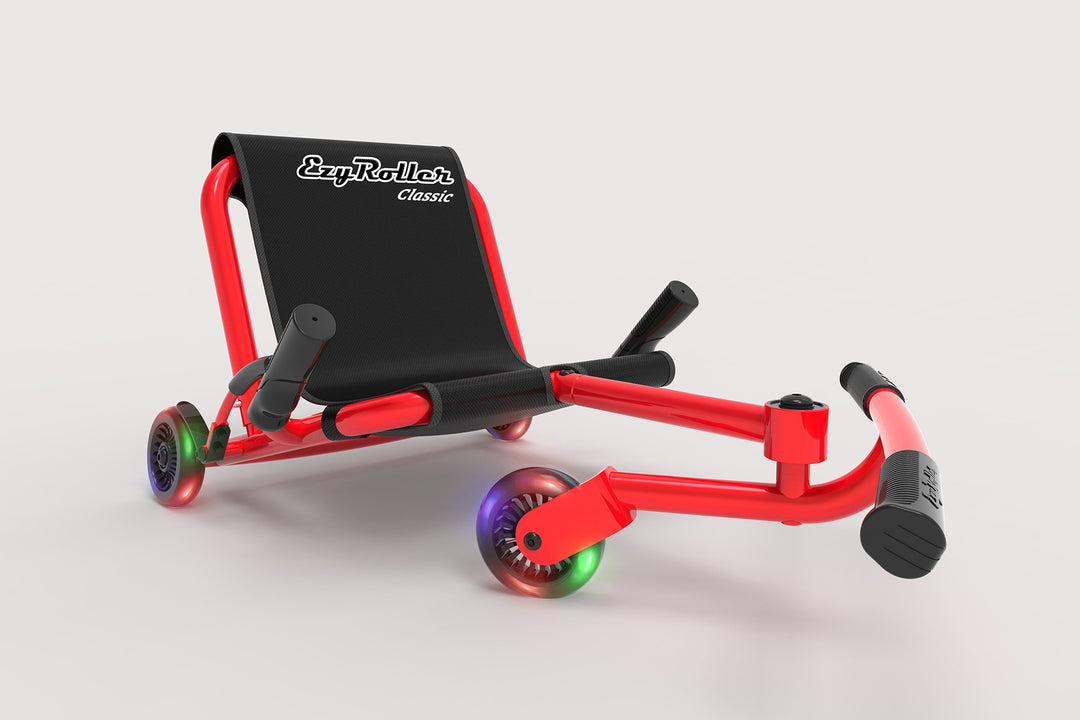 EzyRoller Classic Bravo Red with LED wheels - Limited Edition